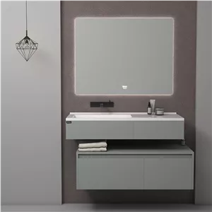 ست کابینت و روشویی آلکا مدل  4010 به همراه آینه بک لایت