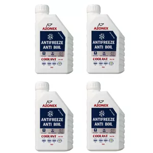 ضدیخ و ضدجوش 50 به 50 آزونکس مدل COOLANT حجم 1 لیتر بسته 4 عددی