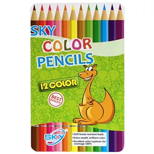 مداد رنگی 12 رنگ اسکای مدل 12-101 Kangaroo
