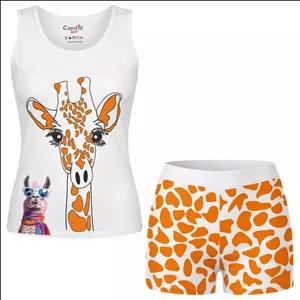 ست تاپ و شلوارک راحتی زنانه مدل آلپاکا