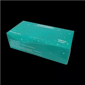 دستکش وینیل غیر پودری دیسپومد مدل DM123 سایز متوسط (M) بسته 100 عددی