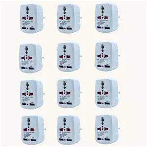 مبدل برق مدل 2USB-1500MA بسته 12 عددی