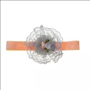 هدبند دخترانه لیمونار گالری مدل شکوفه و تور کد orn