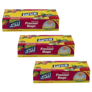 کیسه فریزر لندی مدل جعبه ای 3 بسته 200 عددی