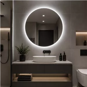 آینه دیواری مدل گرد بک لایت کد 70