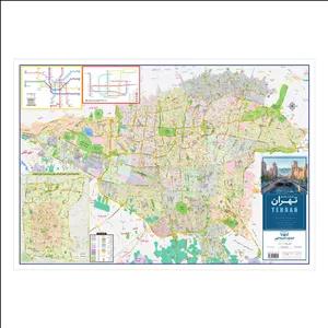 نقشه راهنمای تهران انتشارات اندیشه کهن کد 70100-4