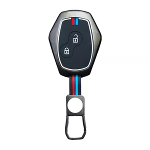 کاور ریموت و سوئیچ خودرو کالانیکس مدل COV-L90-10618 طرح فلزی مناسب برای رنو L90