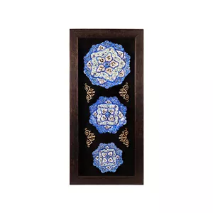تابلو میناکاری چوبی فراز هنر کد 3818 مجموعه 3 عددی 