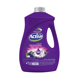 مایع ظرفشویی اکتیو مدل Grape and Flower وزن 2000 گرم 