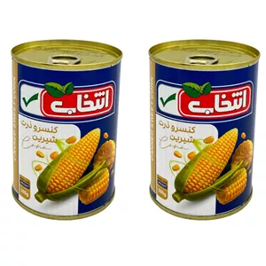 کنسرو ذرت انتخاب - 380 گرم بسته ۲ عددی