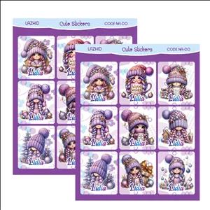 برچسب لاژید مدل اسم لیدیا طرح دخترونه بسته 2 عددی