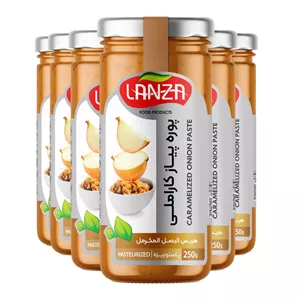 پوره پیاز کاراملی لانزا - 250 گرم بسته 6 عددی