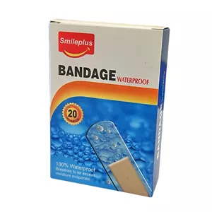 چسب زخم اسمایل پلاس مدل WATERPROOF کد 8320 بسته 20 عددی