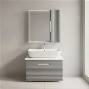 ست کابینت و روشویی مدل کلاسیک 02 به همراه آینه و باکس