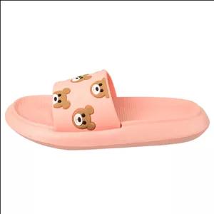 دمپایی دخترانه زیتون مدل تدی خرسه کد KLBS.3708