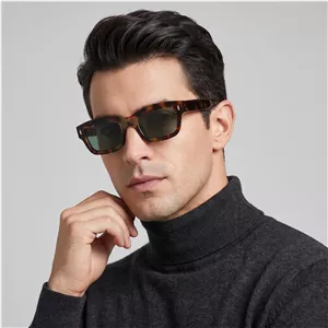 عینک آفتابی مستطیلی مدل SZ 1002 Leopard Emerald