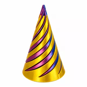 فیجت ضد استرس مدل مخروطی طرح رنگین کمان کد 161484