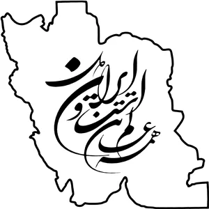 استیکر پارچه و لباس مدل دی تی اف طرح ایران کد 03