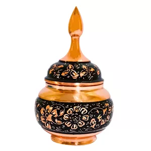 قندان مسی مدل الماس تزاش 16 کد 019