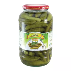خیارشور سرکه‌ای ممتاز صالحی - 1300 گرم مجموعه 6 عددی
