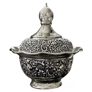 قندان قلمزنی مسی مدل لاله 