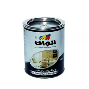 رنگ روغنی مشکی براق الوان کد 199 حجم 250 میلی لیتر