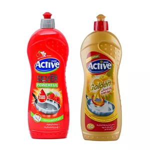 مایع ظرفشویی اکتیو مدل سیگلد وزن 750 گرم بسته 2 عددی