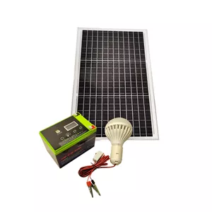 پکیج شارژر خورشیدی 50 وات مدل solar power ظرفیت 192 وات ساعت