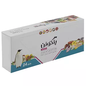 پاکت زیپ دار پنگوئن بسته 24 عددی