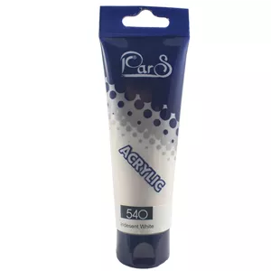 رنگ اکریلیک پارس کد 540 lridesent white حجم 75 میلی لیتر