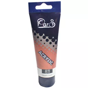 رنگ اکریلیک پارس کد 811 lridesent copper حجم 75 میلی لیتر