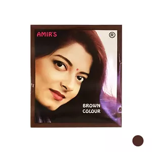 حنا هندی امیر مدل 2222 وزن 10 گرم رنگ قهوه ای بسته 12 عددی