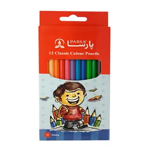 مداد رنگی 12 رنگ پارسا طرح پسر بچه کد 110711