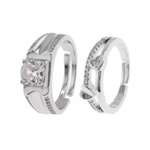 انگشتر برانت مدل کلاسیک و قلب بسته دو عددی