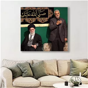 تابلو شاسی طرح سردار سلیمانی و رهبر کد 307