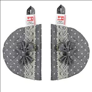 دستگیره منسوجات خسروشاهی برتر مدل چدنی طرح خالدار کد DGCH226 بسته 2 عددی