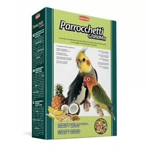 غذای طوطی سانان پادوان مدل parrocchetti grand mix وزن 850 گرم