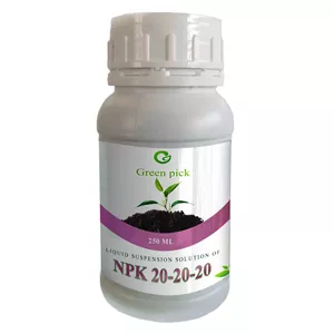 محلول مایع کود سه بیست گرین پیک مدل NPK 20 20 20 حجم 250 میلی لیتر 