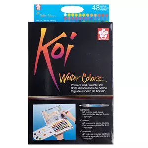 آبرنگ 48 رنگ ساکورا مدل Koi-48