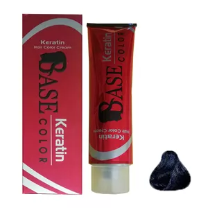  رنگ مو بیس کالر شماره 1.0 حجم 125 میلی لیتر رنگ مشکی