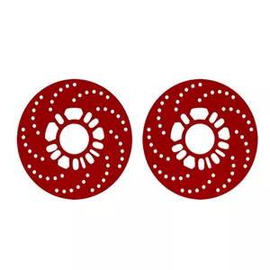 صفحه پشت رینگ خودرو مدل 53X1 سایز 13 اینچ بسته دو عددی