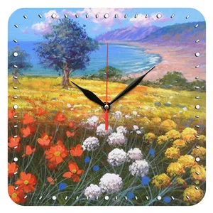 ساعت دیواری مدل 1019 طرح منظره ساحل گلزار