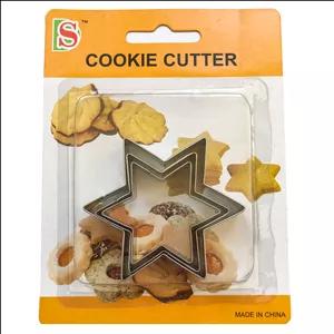 کاتر شیرینی مدل ستاره کد MAH17 مجموعه ۳ عددی