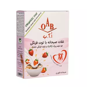 غلات صبحانه جو دوسر پرک و توت فرنگی خشک اُ آ ب - 200 گرم