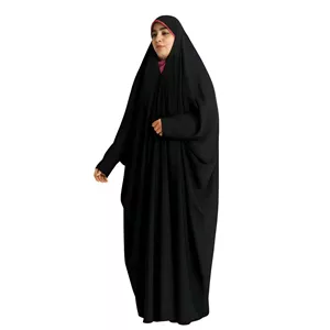 چادر صدفی حجاب رسان مدل مچ دار کرپ کره ای