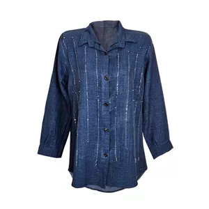 مانتو شومیزی زنانه مدل نگین دار 856