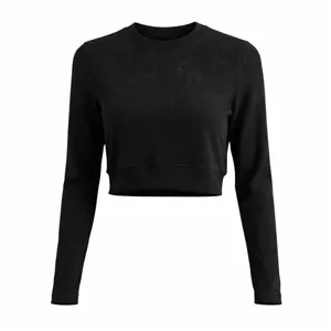 کراپ بلوز آستین بلند یقه گرد زنانه مدل 45