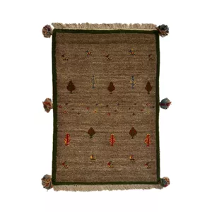 گبه دستباف نیم متری مدل بافت قشقای شیراز کد NKP-sgp30