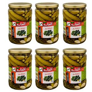 خیار شور ویژه انتخاب - 640 گرم بسته 6 عددی
