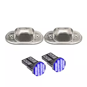 چراغ پلاک خودرو کالانیکس مدل EK-TIBABLU-10702 مناسب برای تیبا طرح آبی به همراه لامپ مجموعه 4 عددی